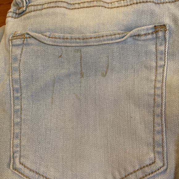 Almost Famous Light Wash Rip Hole Flare Jeans - Picture 3 of 3
